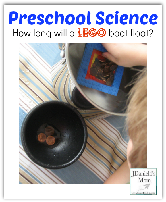 Preschool Science- How long will you LEGO Boat Float?