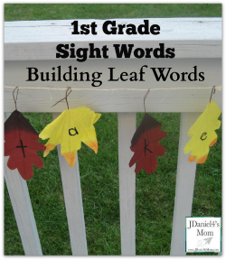 1st Grade Sight Words Building Leaf Words