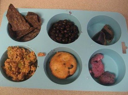 Muffin Tin Monday - Blue and Purple Foods 