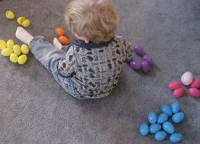Plastic Egg Activity - Sorting Eggs by Color