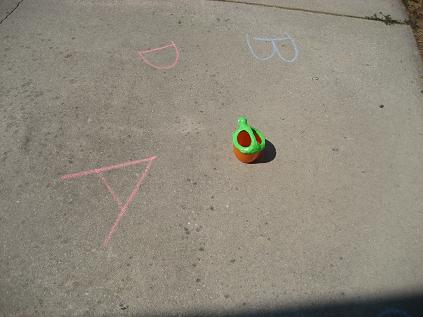 Outdoor Fun- Alphabet Watering