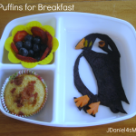 Puffin Muffin Recipe Served in a Bento
