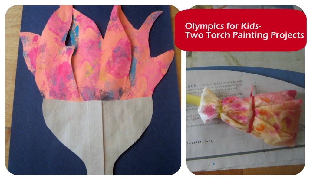 Olympics for Kids: Olympic Torch Painting Projects