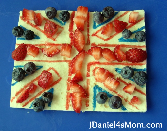 Olympics for Kids- Edible British Flag