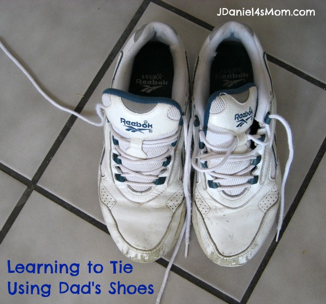 Learning to Tie Dad's Shoes