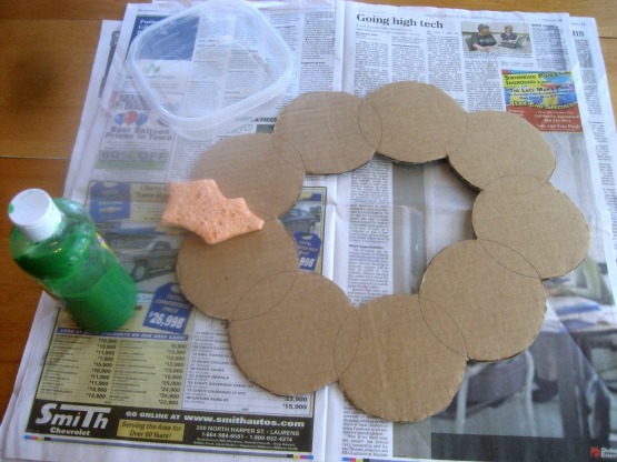 Holiday Hop for Goodies- Cardboard Advent Wreath