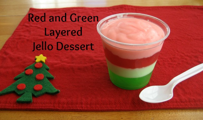 Christmas Recipe: Red and Green Layered Jello Dessert