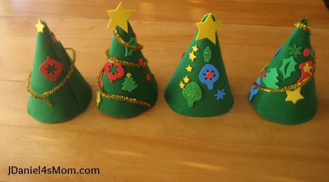 Birthday Hat Christmas Tree Craft for Kids