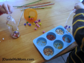 New Year's Eve Craft- Noise Maker Shakers- Sorting Beans