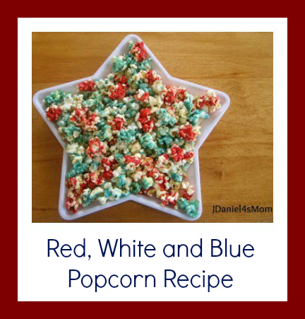 Recipe- Red, White and Blue Popcorn