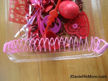 Valentine's Day Sensory Bin for Kids