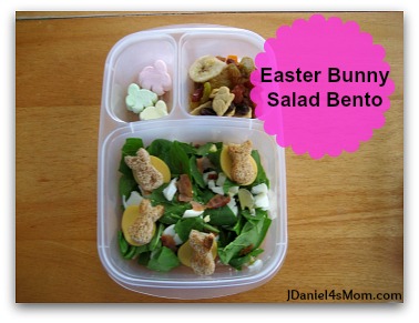 Easter Bunny Salad Bento for Kids