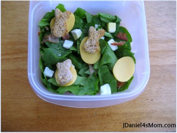 Easter Bunny Salad Bento for Kids