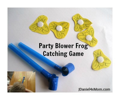 100 Days of Play - Party Blower Frog Catching Game