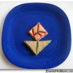 Cute Snack Idea - Tangram Rose
