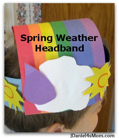 Spring Craft for Kids - Weather Headband