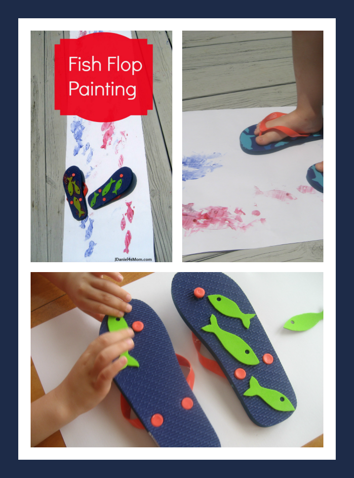 Summer Crafts - Fish Flop Painting