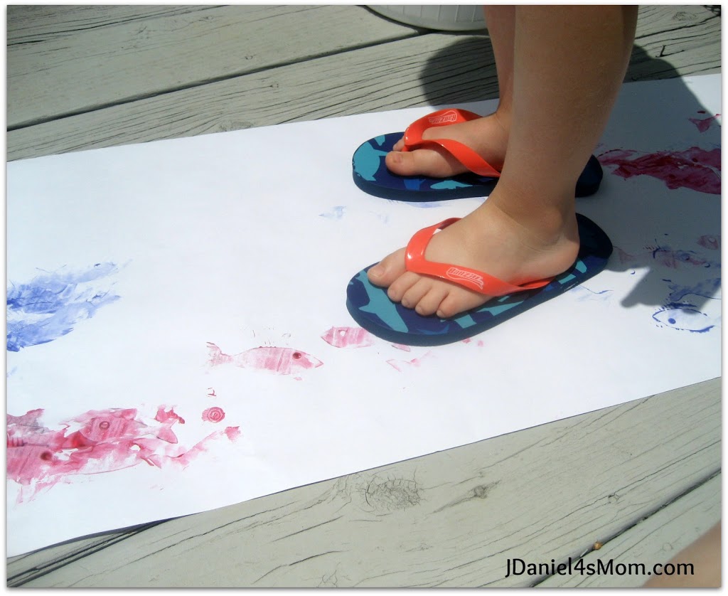 Summer Crafts - Fish Flop Painting