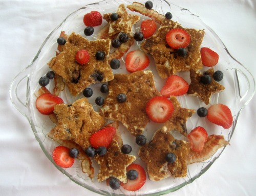 Fun Foods Cookie Cutter Food Creations -Star Shaped Berry Pancakes