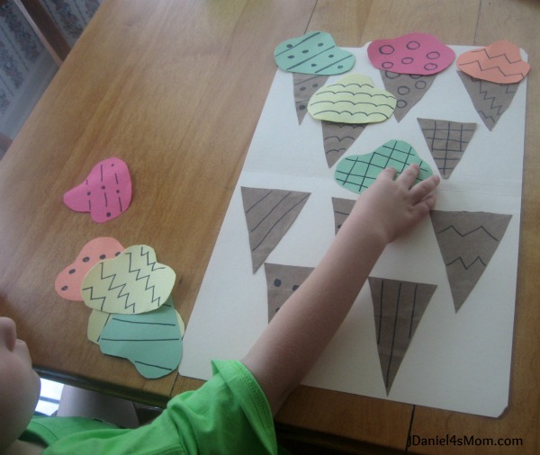Preschool Activities Ice Cream Games