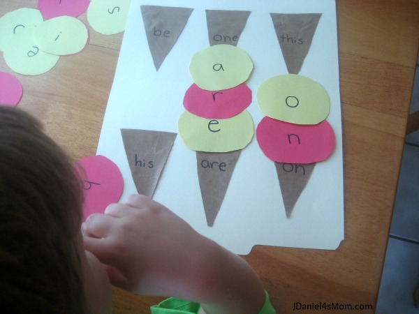 Ice Cream Sight Words Game (Learning Activity)