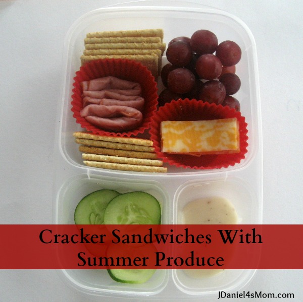 Cracker Sandwiches with Summer Produce