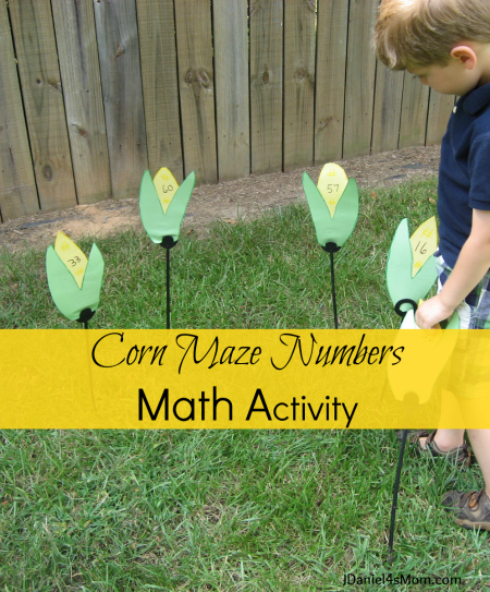 Corn Maze Numbers Math Activity