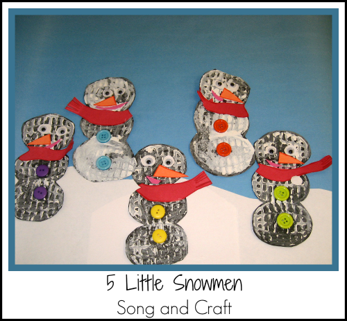 5_little_snowmen_song_and_craft