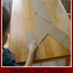 Homemade Giant Tangrams from a Pizza Box