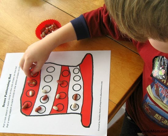 Cat in the Hat Math Activity Mats