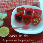 {Snacks for Kids} Applesauce Toppings Bar