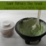 Saint Patrick's Day Snack- Leprechaun Dust with Yogurt