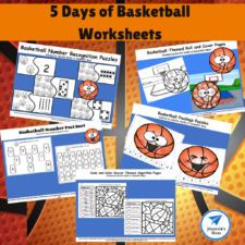 5 Days of Basketball Worksheets