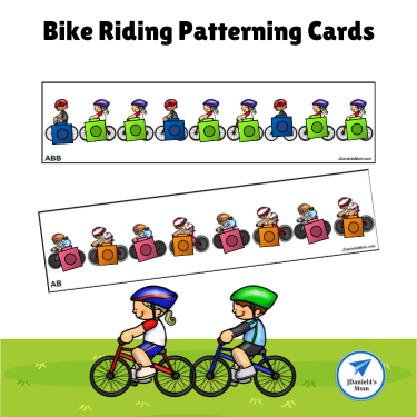 Bike Riding Patterning Cards