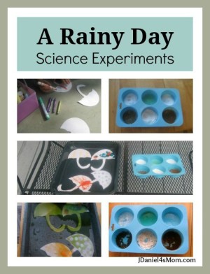 A Rainy Day: Science Experiments -Who Likes Rain?