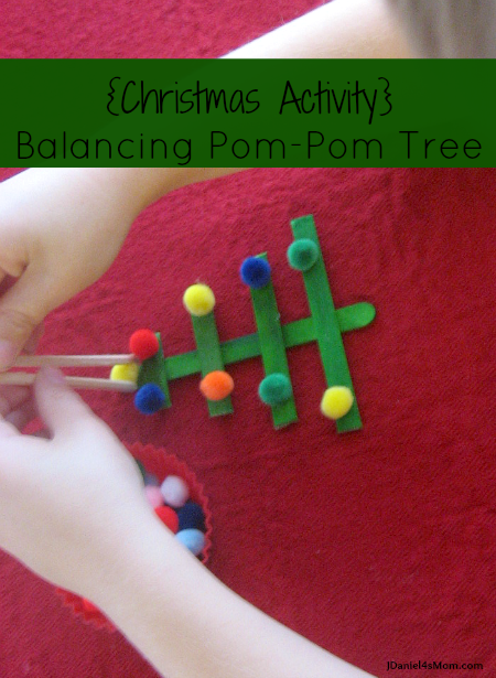 Pom Pom Craft Christmas Tree Activity