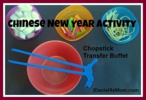Chinese New Year Activities and Crafts- Chopstick Transfer