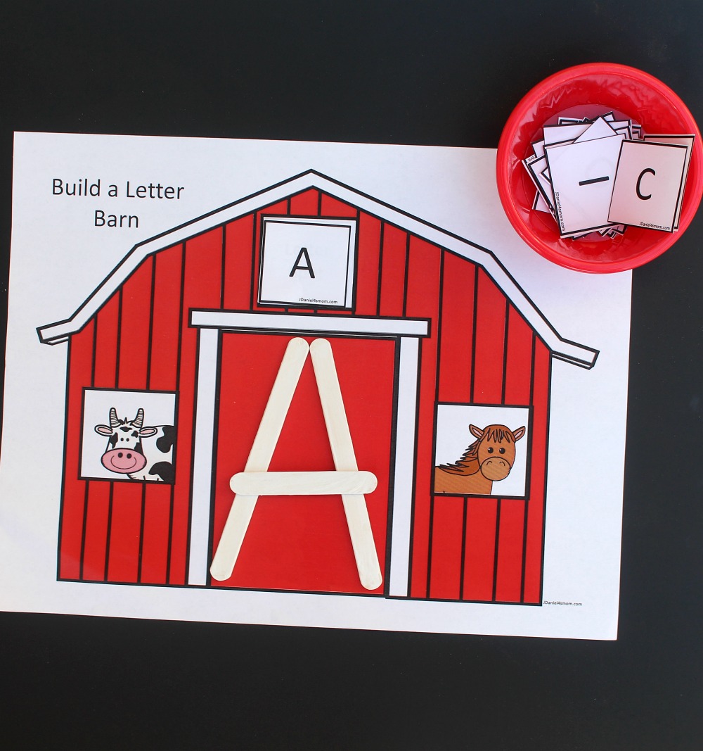 Building Alphabet Letters Kids Learning Activity - The Letter A