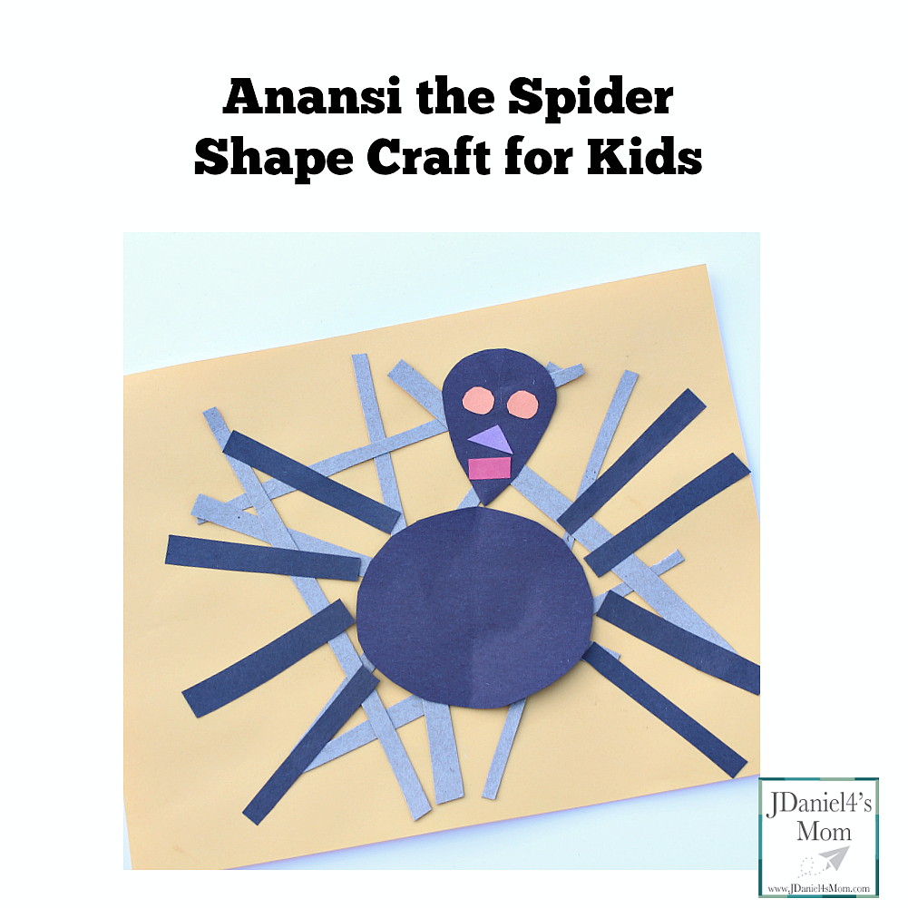 Ananasi the Spider Shape Craft for Kids