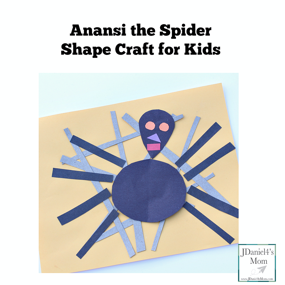 Anansi The Spider Shape Craft For Kids