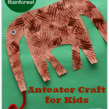 Animals in the Rainforest- Anteater Craft for Kid (featured2)