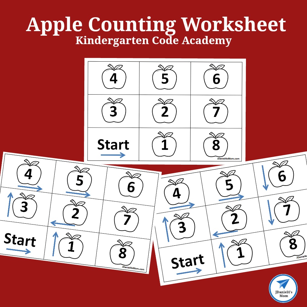 Apple Counting Worksheet Kindergarten Code Academy- Building an Algorithm
