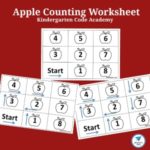 Apple Counting Worksheet Kindergarten Code Academy