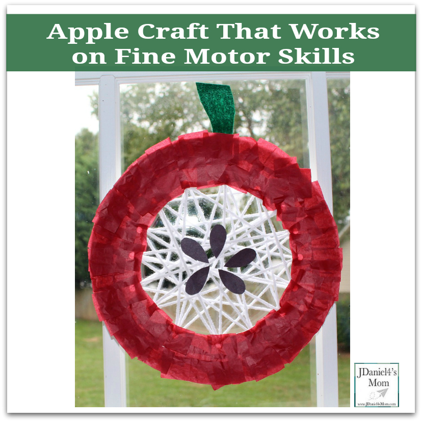 Apple Craft That Works on Fine Motor Skills