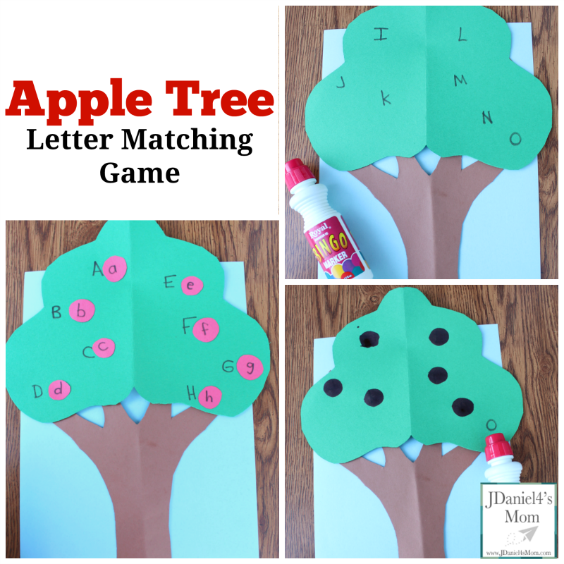 Apple Tree Letter Matching Game