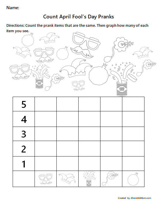 April Fool's Day Graphing Activity