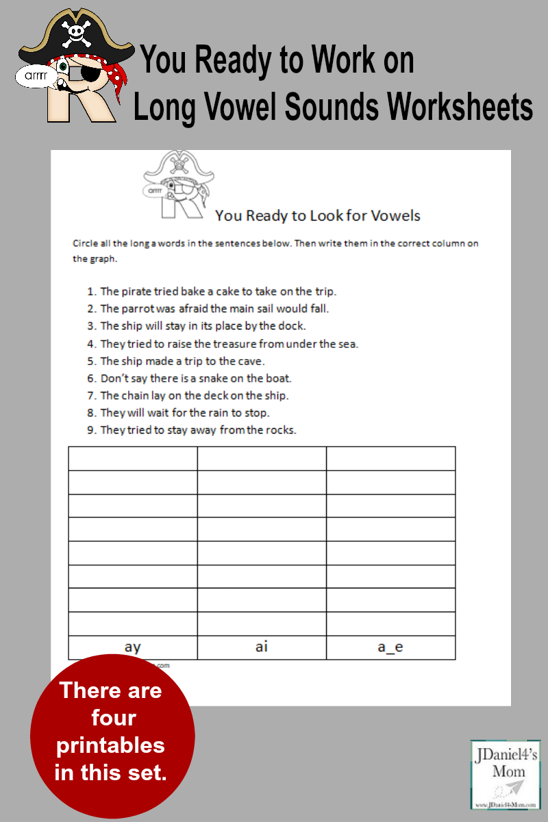 There are four pages in this long vowel set. Each invites children to for certain vowel sounds in pirate themed sentences. Then they will need to display them on a graph.