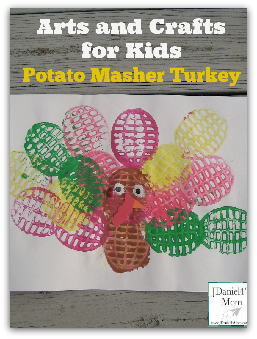 Arts and Crafts for Kids- Potato Masher Turkey