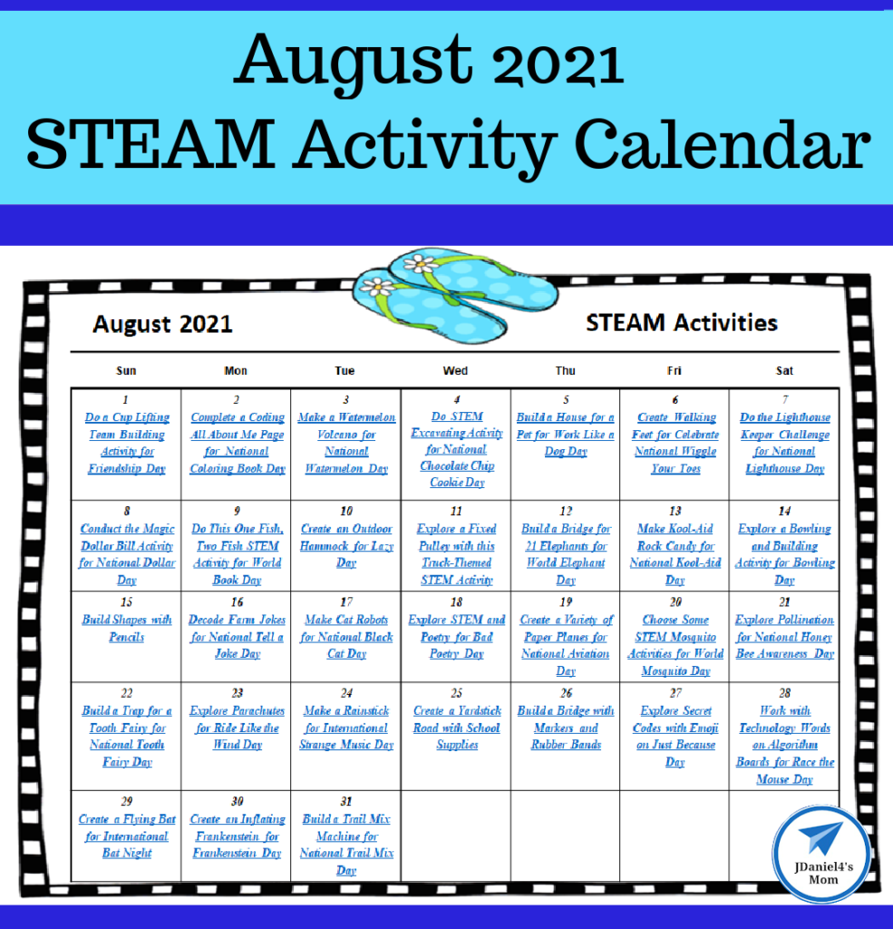 activity calendar december 2021