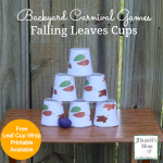 Backyard Carnival Games- Falling Leaves Cups